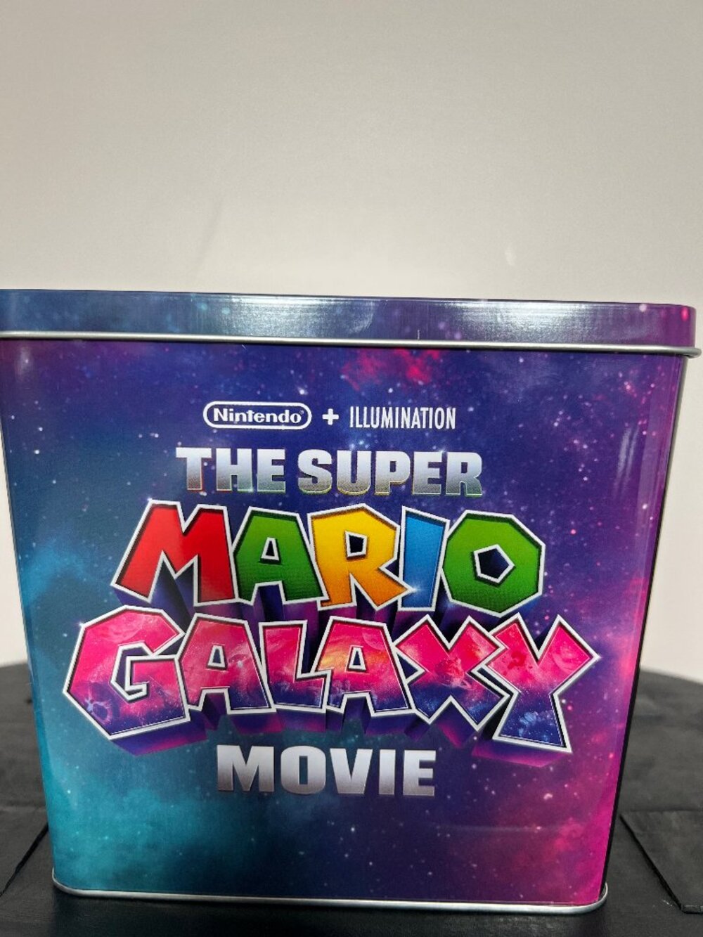 NEW Super Mario Galaxy Movie Nintendo Collectible Metal Tin
